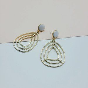 7/$35 Gold Color Geometric Drop Earrings
